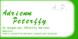 adrienn peterffy business card
